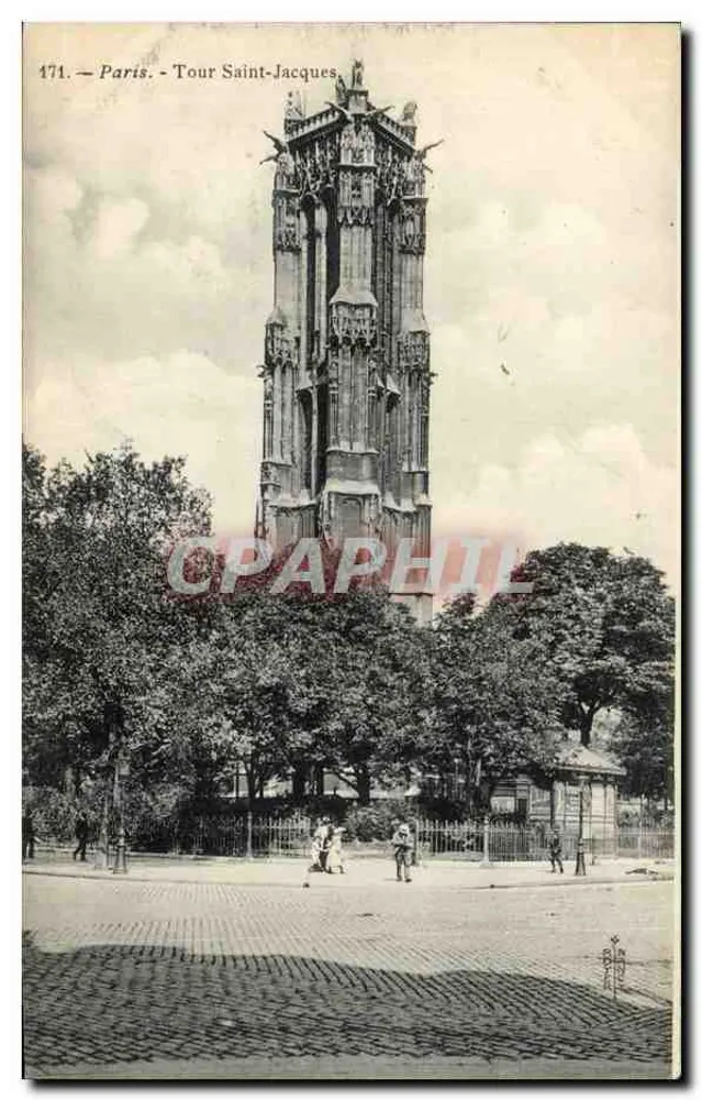 पेरिस - सेंट-जैक्स के टॉवर — संख्या 1771 - आगे