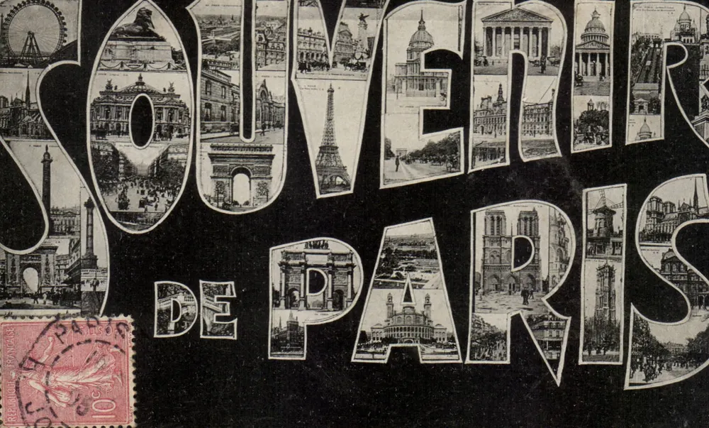Lembranças de Paris — editor desconhecido, número de série não visível - Frente