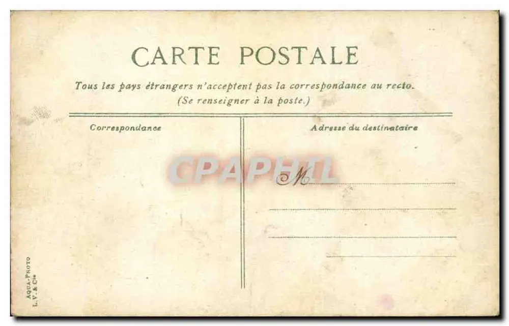 Praça da Concórdia — Arco do Triunfo do Carrossel — editor L. V. & Cie - Verso