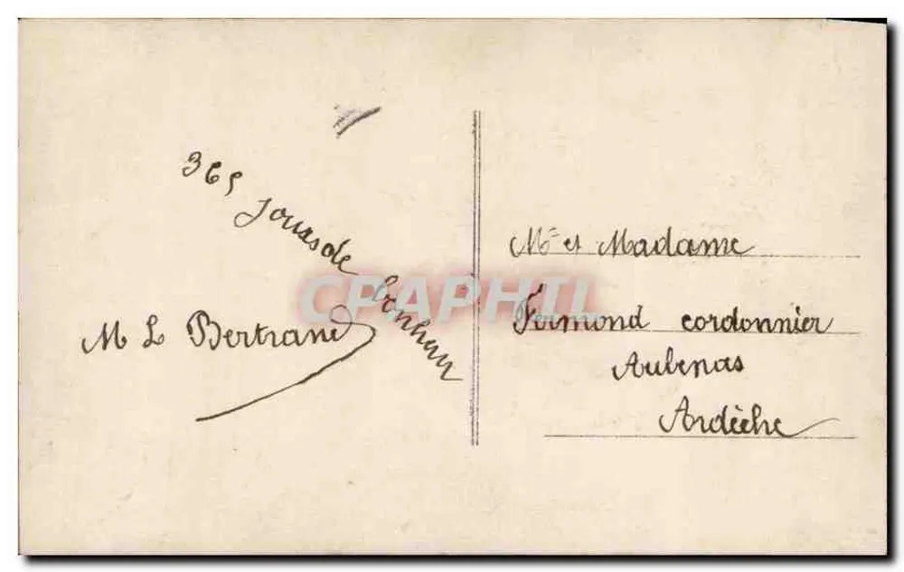 Zwei Kinder — 1. Januar — Verlag Vichy, n° 3381 - Rückseite