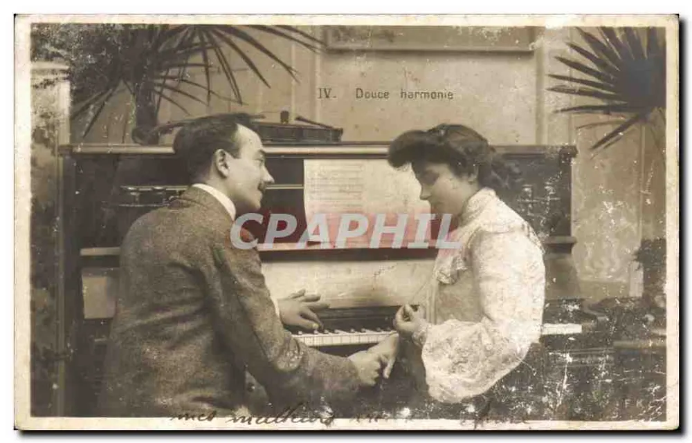 Paar am Klavier — IV. Sanfte Harmonie — Verlag nicht sichtbar - Vorderseite