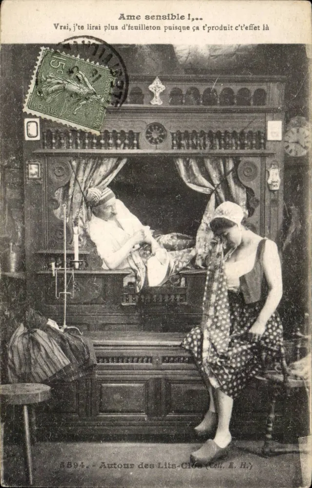 Um die Betten — Pflege-Szene — Verlag E.H., n°5594 - Vorderseite