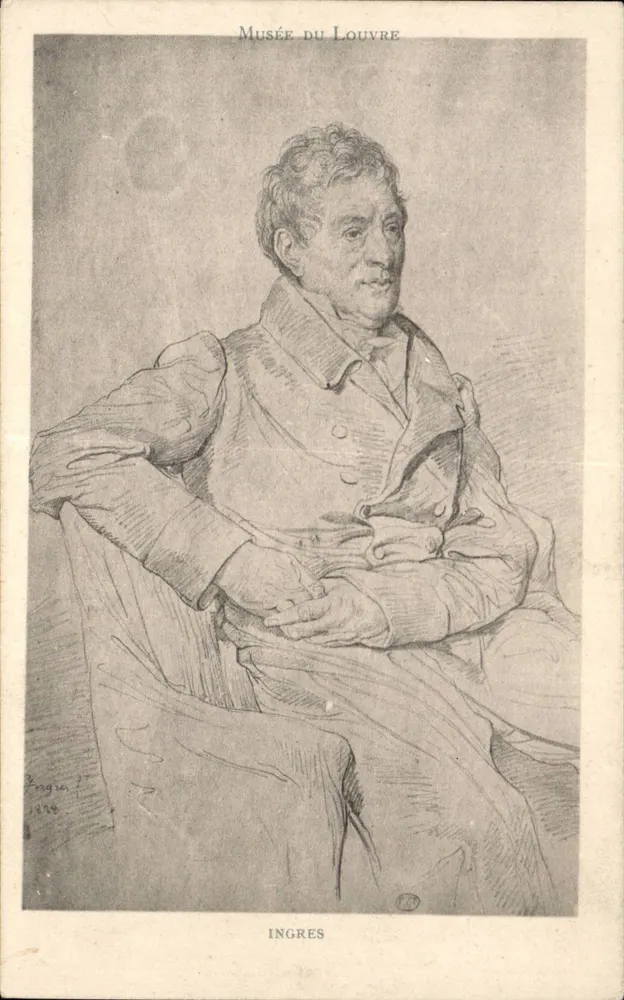 Retrato de Ingres — Museu do Louvre — editor não identificado, número de série não visível - Frente