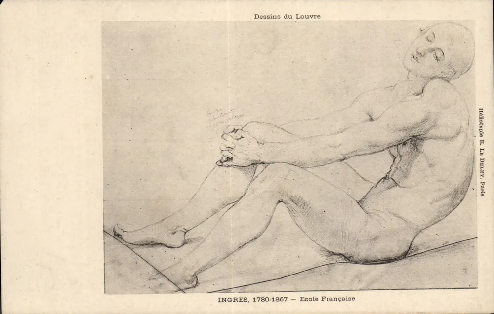 Desenhos do Louvre — Ingres, 1780-1867 — Escola Francesa — Héliotype E. Le Druzy, Paris - Frente