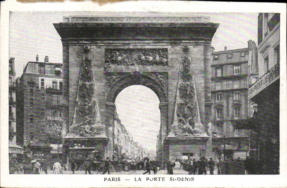 Paris — A Porta Saint-Denis — editor Picon - Frente