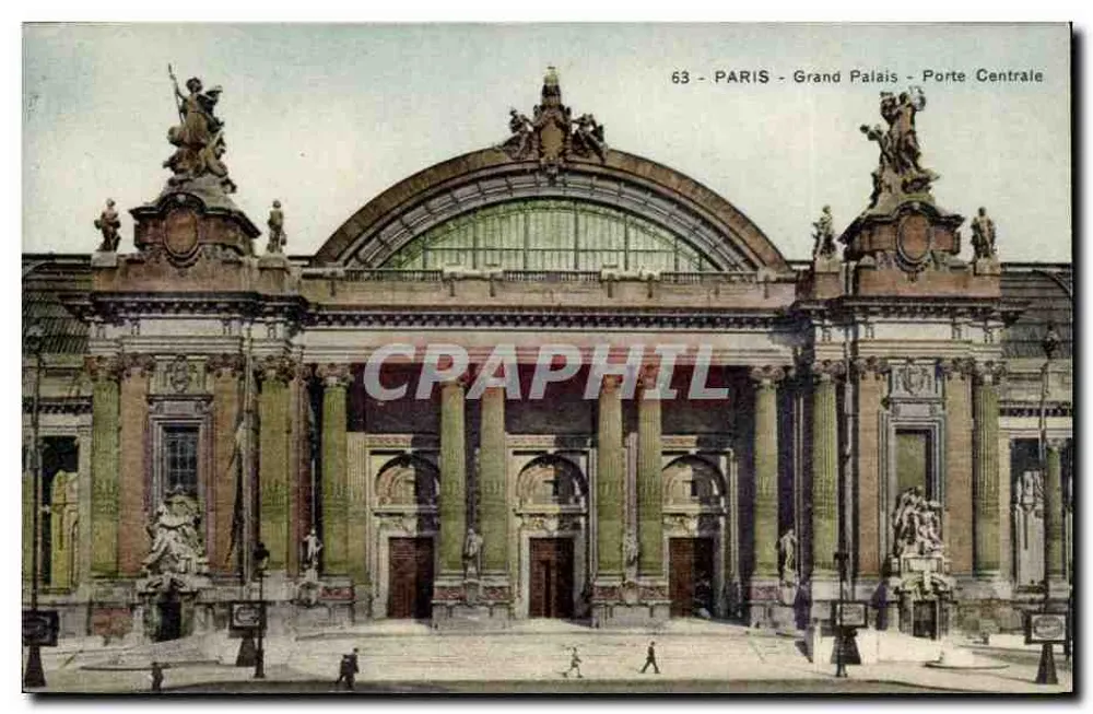 Paris - Grand Palais - Porta Central — n° de série 63 - Frente