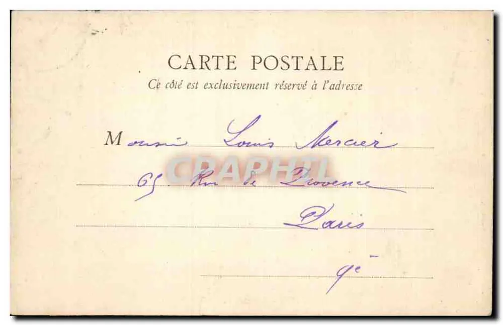 PARIS — Porta Saint-Denis — B.F., Paris, n°7 - Verso