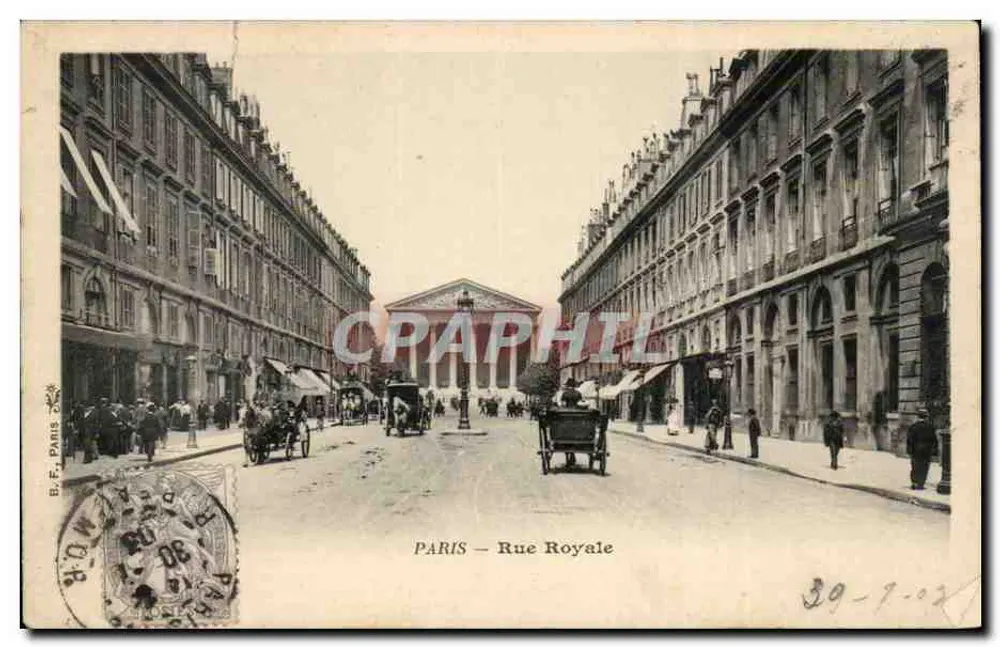 पेरिस — रू रॉयल — ई. सी. पेरिस, संख्या 39-7-02 - आगे