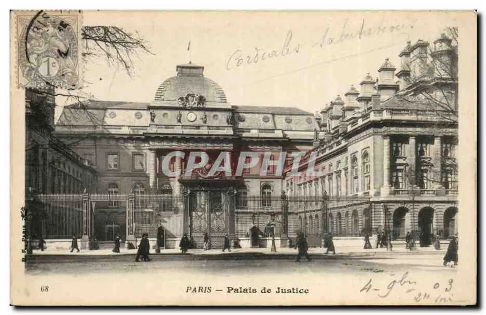 PARIS — Palácio de Justiça — B. F. Paris, n° 68 - Frente