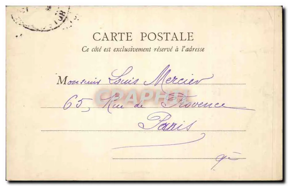 PARIS — Palácio de Justiça — B. F. Paris, n° 68 - Verso