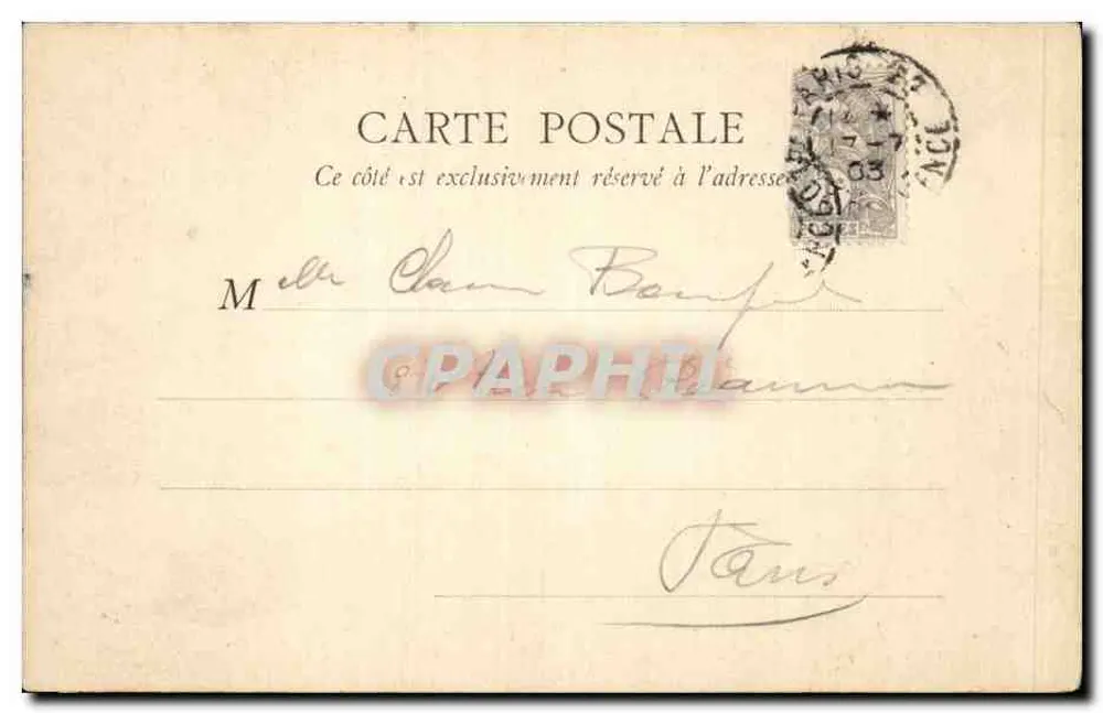 PARIS — Cèdres du Jardin des Plantes — B.F. PARIS 121 - Verso