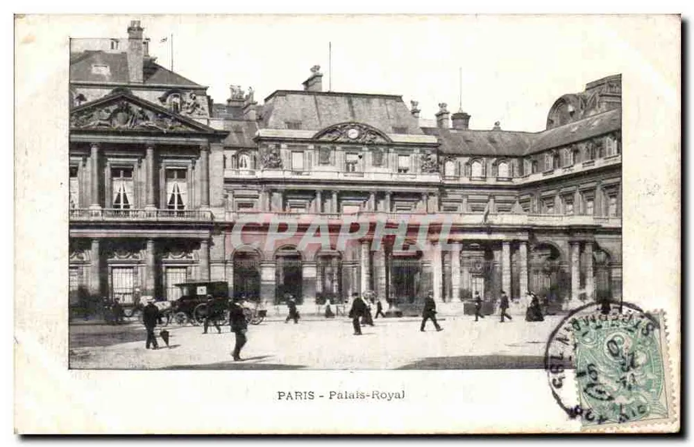Paris - Palácio-Royal — vista da praça interna — editor não identificado - Frente
