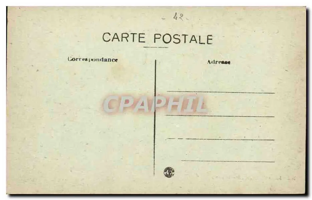 Staudamm des Pas-de-Riqt — zweiter Stausee für die Wasserversorgung von Saint-Étienne — Verlag E. Lefebvre, Nr. 1134 - Rückseite
