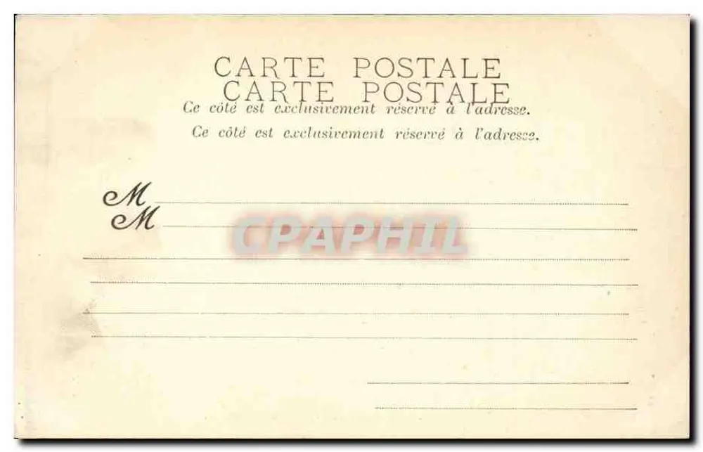 Paris — Ansicht des Palastes der Ehrenlegion — Verleger Place, n° 53 - Rückseite