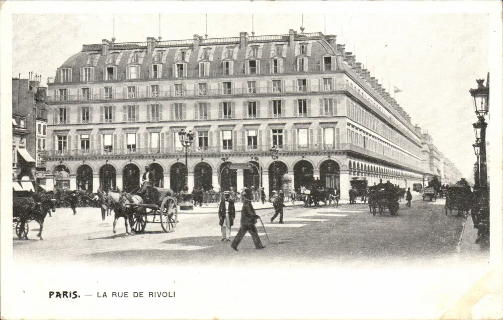 Parijs — La Rue de Rivoli — onbekende uitgever - Voorkant