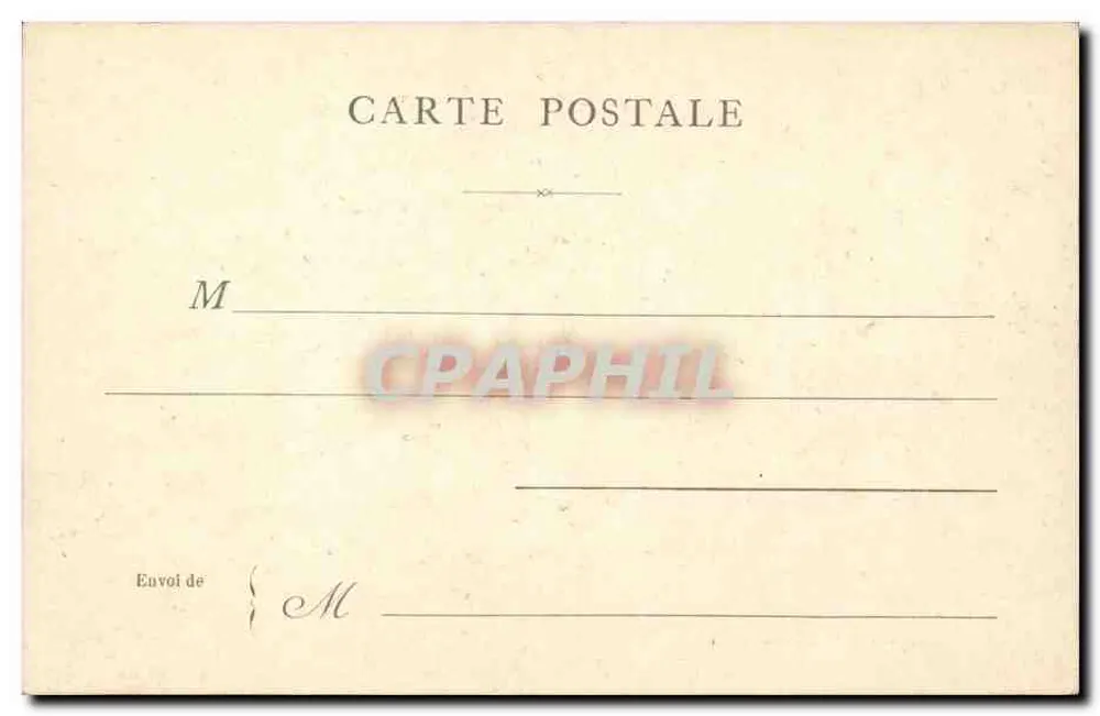 Parijs — La Rue de Rivoli — onbekende uitgever - Achterkant