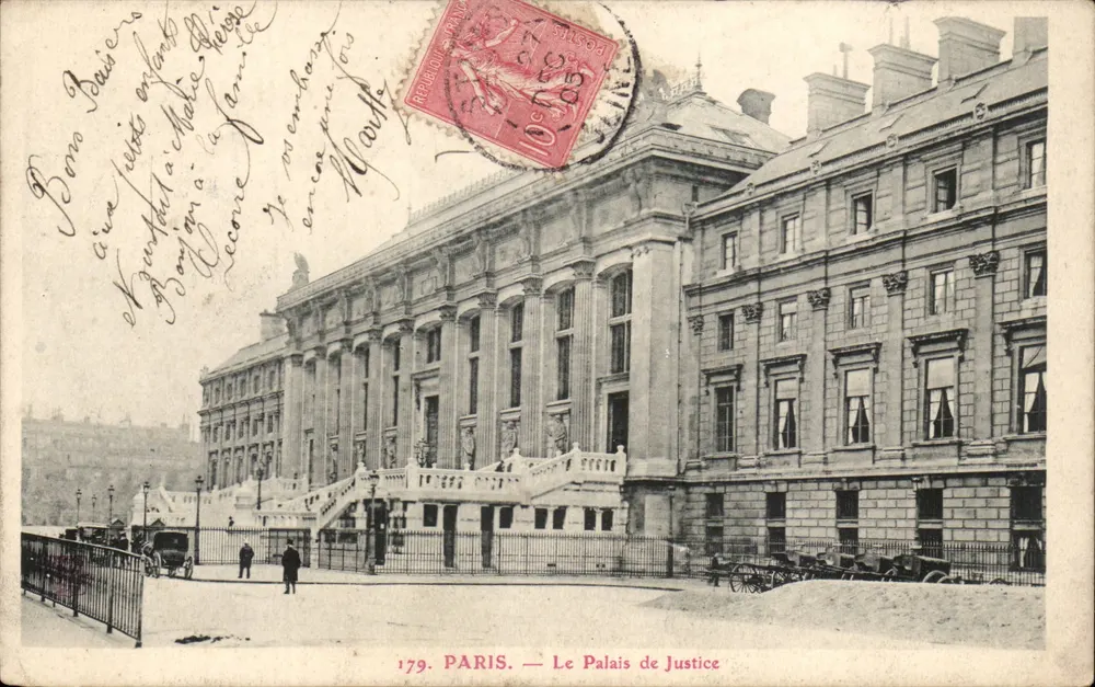 PARIS — O Palácio de Justiça — editor desconhecido, n° de série 179 - Frente