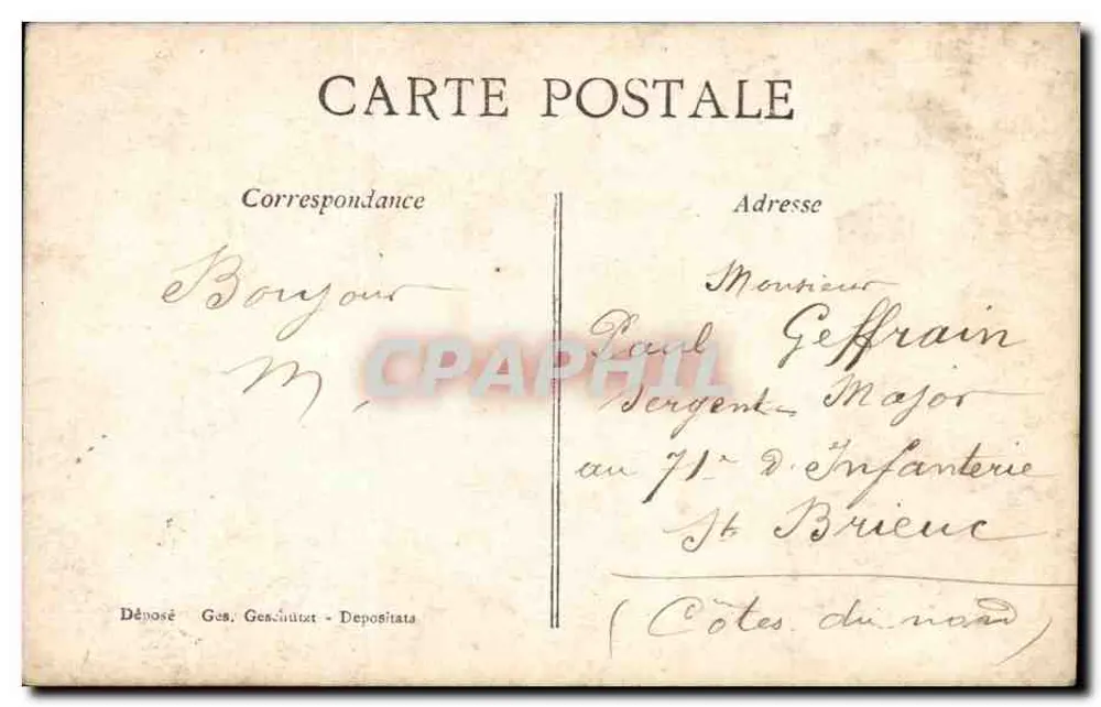Casal amoroso — cena íntima com flores — editor anônimo, n° 402/4 - Verso