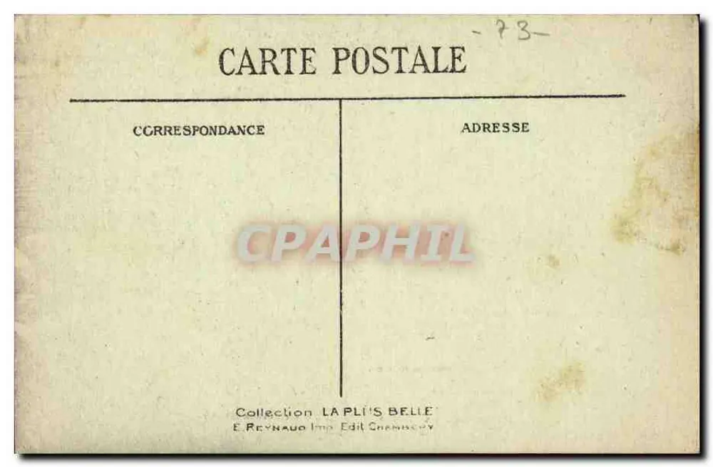 AIX-LES-BAINS — See Bourget — Lithografische Reproduktion - Rückseite