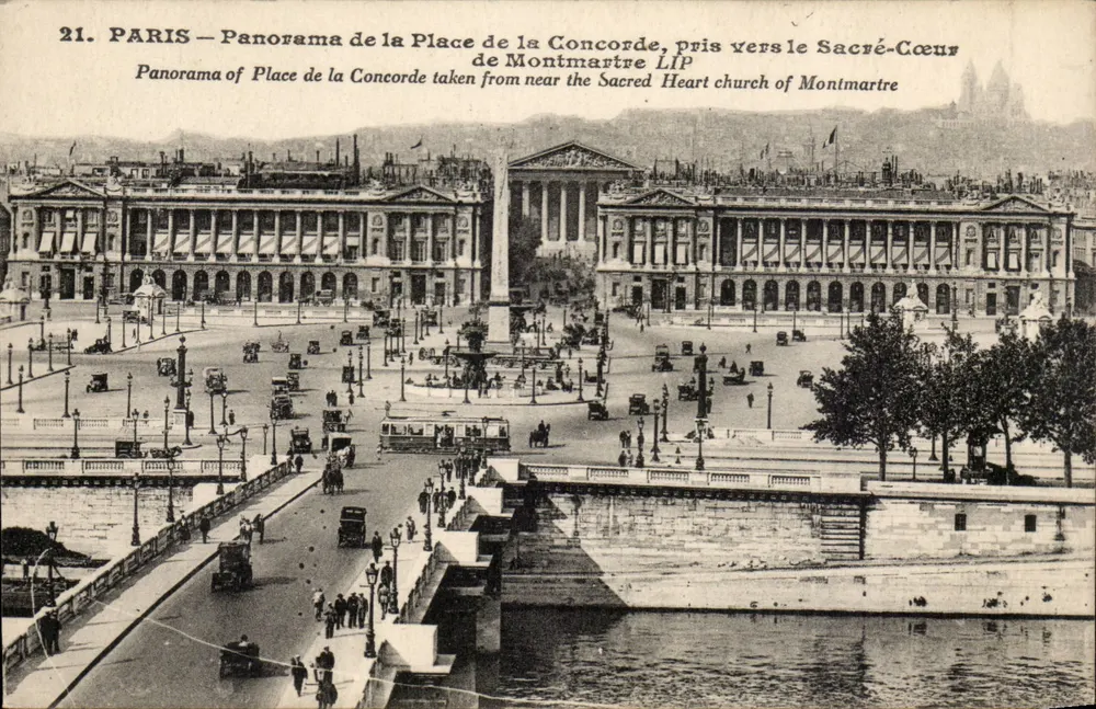 PARIS — Panorama da Place de la Concorde, tirado do Sacré-Cœur de Montmartre — LIP - Frente