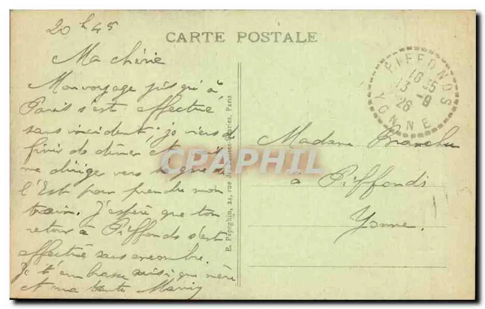 Paris - A Santa Capela — Construída sob o comando de São Luís (século XIII) — Editor não visível, n° 276 - Verso