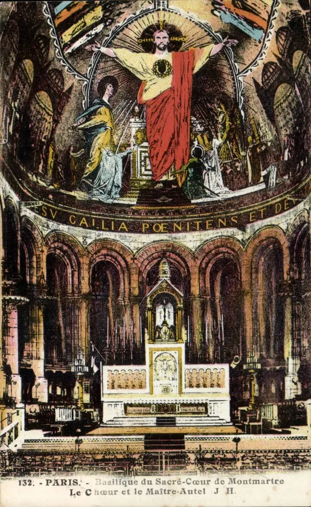 Paris - Basilika des Heiligen Herzens von Montmartre - Der Chor und der Hochaltar - Vorderseite