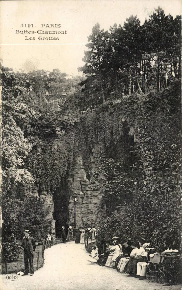 Buttes-Chaumont — As Grutas — Editor ELD, n° 4191 - Frente