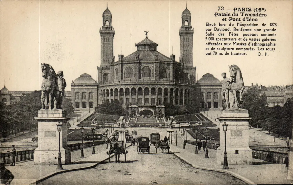 Palácio do Trocadéro e Ponte de Iéna — Paris (16e) — D.P. - Frente