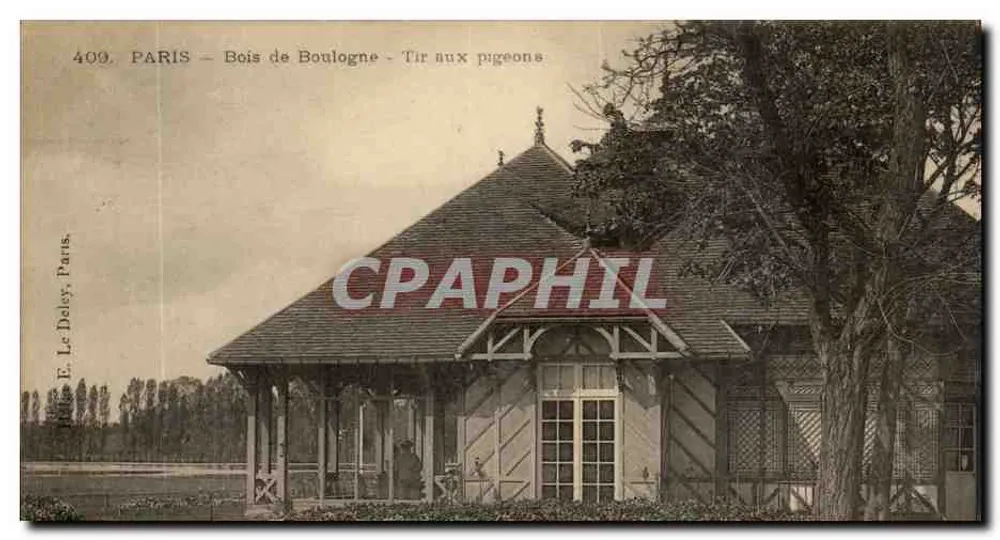 Paris - Bois de Boulogne - Schießen auf Tauben — E. Le Deley, Paris, n° 409 - Vorderseite