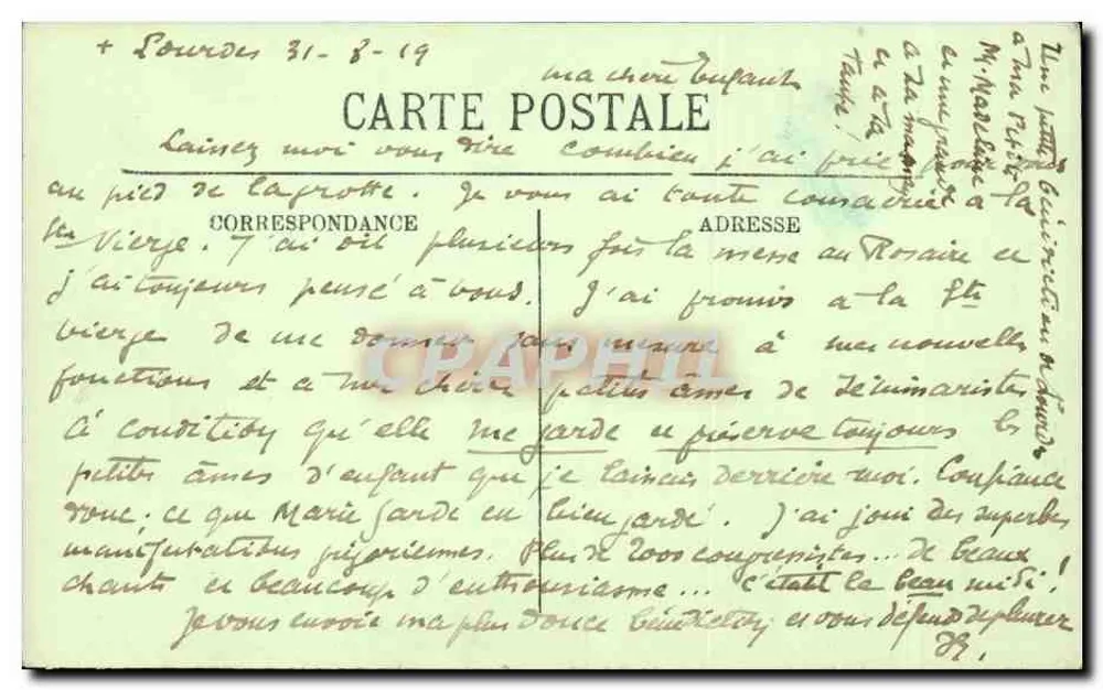 Lourdes — A Basílica — LL. — n°45 - Verso