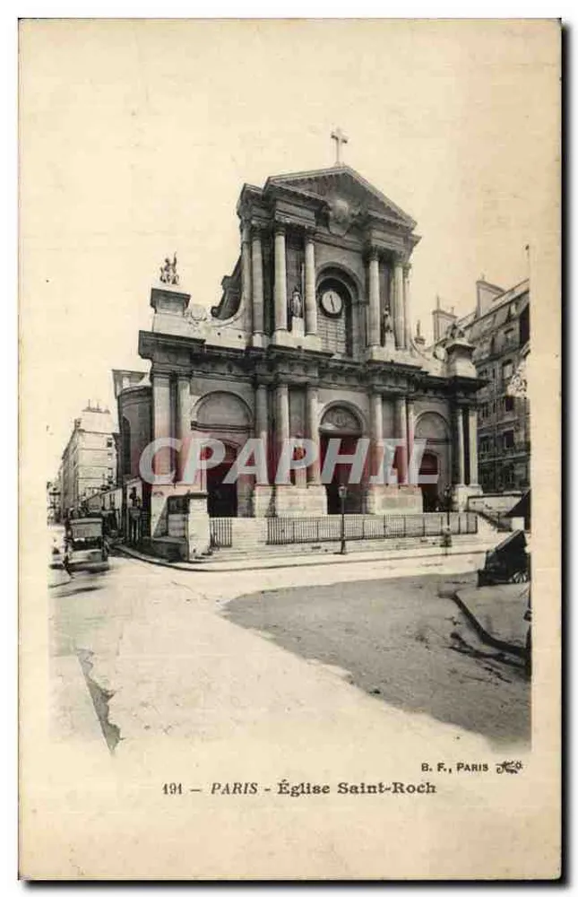 Paris - Igreja de São Roque — B.F. Paris, n° 491 - Frente