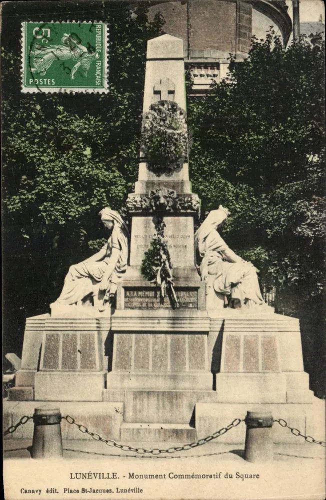 Lunéville - Monument Comemorativo do Square - Canavy édit. - Frente