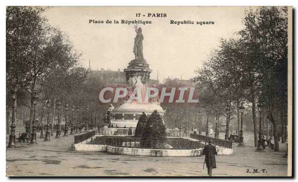 Place de la République — Paris — J.M.T. n°17 - Frente