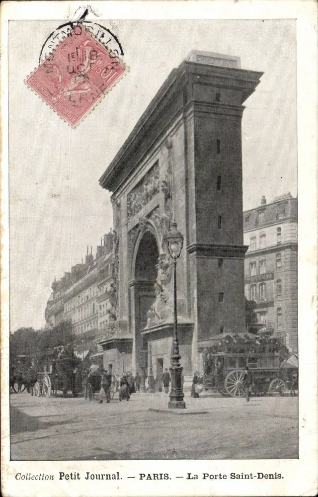 La Porta Saint-Denis — Parigi — Collezione Petit Journal - Recto