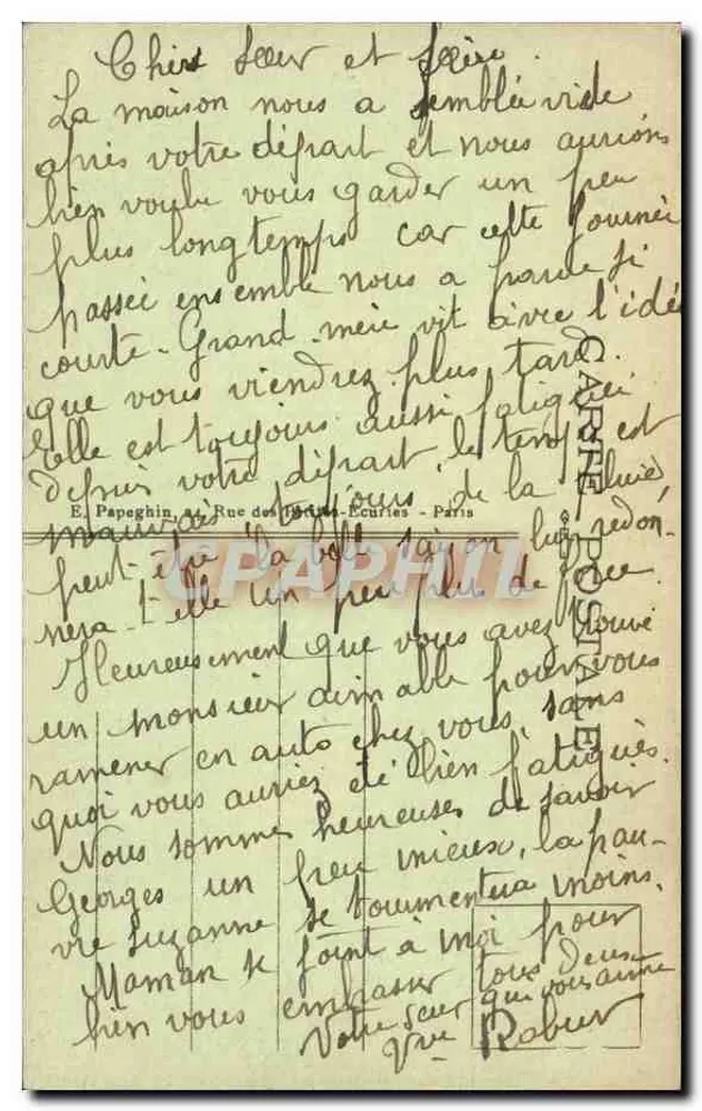Paris - O Boulevard e a Porta Saint-Denis — A.P. Boulevards and St. Dennis Gate - Verso