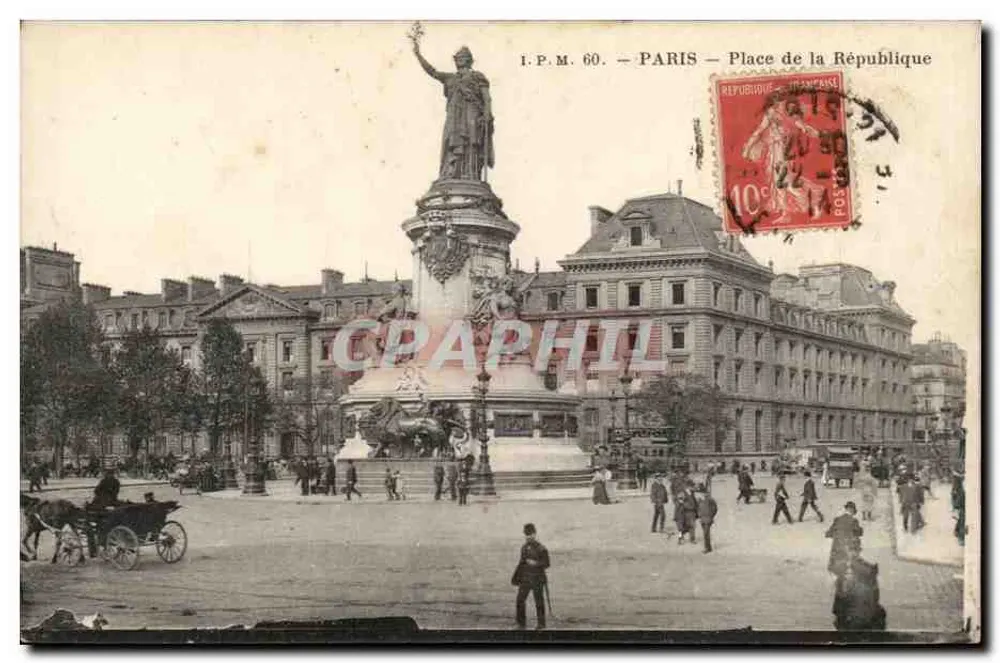Place de la République — Paris — I.P.M. 60 — editor I.P.M. - Frente