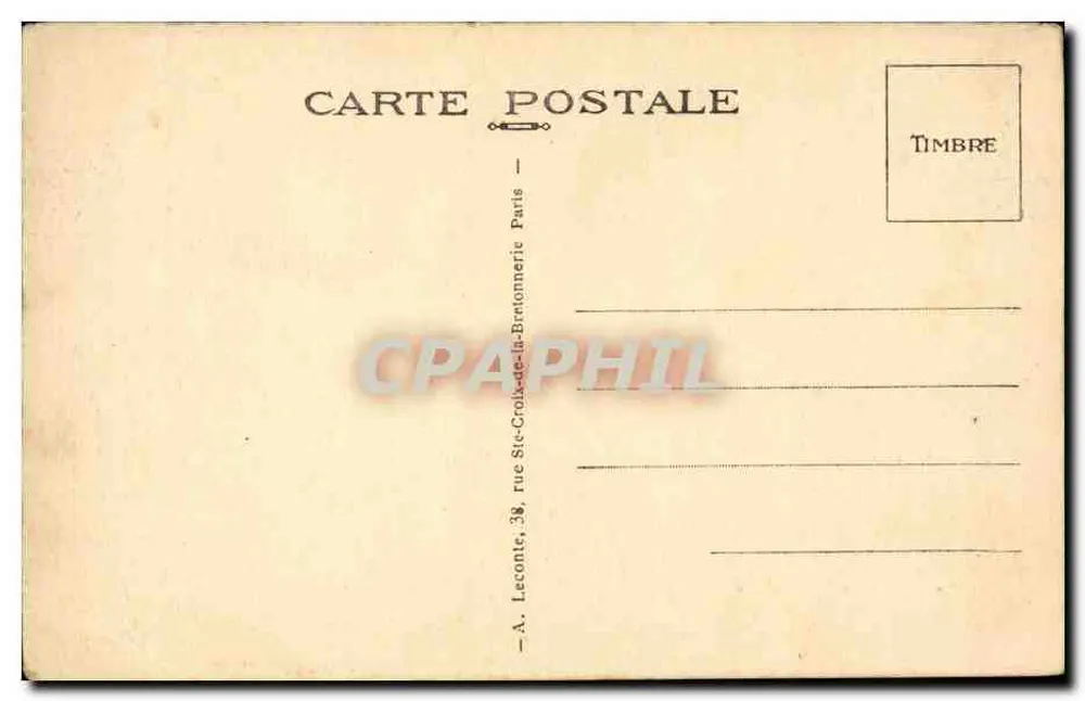 Paris — O Trocadéro e o Ponte de Iena — A. Leconte, Paris - Verso