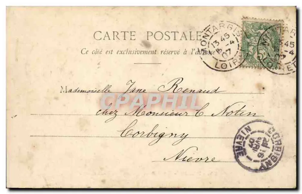Paris - La Rue Royale und die Madeleine - Gutes Andenken - anonymer Verlag, Nr. 34 - Rückseite