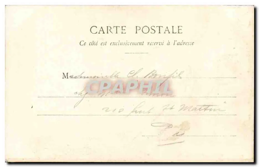 Idílio sob o Império — La Causerie — G. L., Paris - Verso