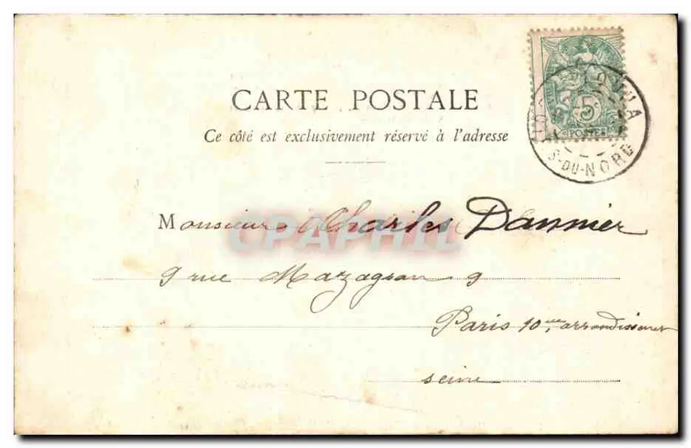Citrouillard em Paris — Dois homens discutindo sobre a Torre Eiffel — Phototype A. Bergeret et Cie, Nancy - Verso