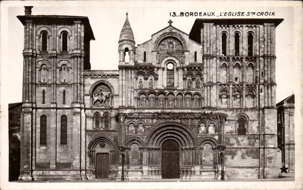 Bordeaux — A Igreja de Santa Cruz — editor desconhecido, n° 13 - Frente