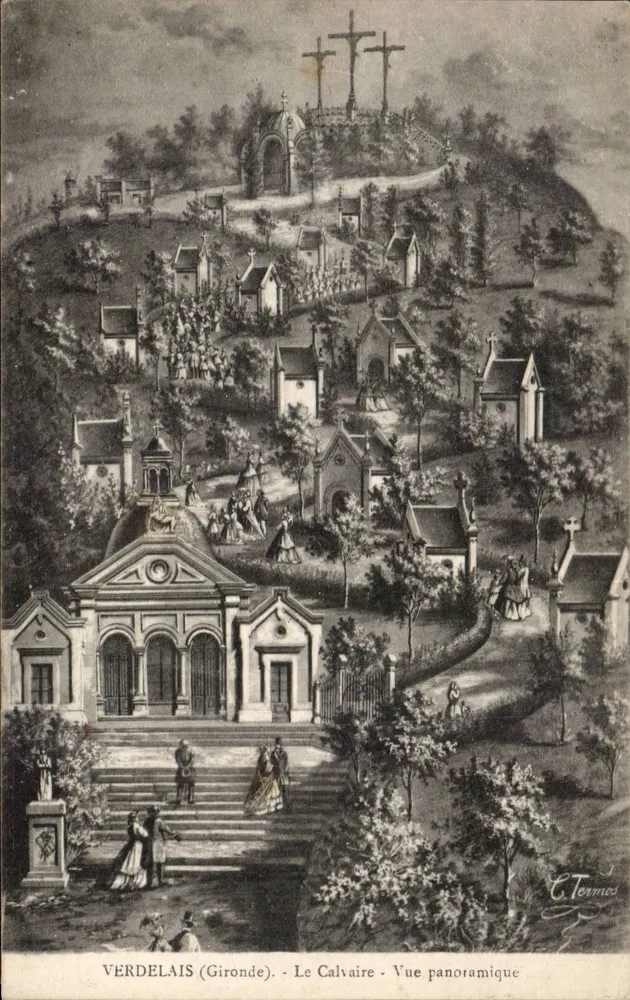 Verdelais (Gironde) - Der Calvary - Panoramablick - C. Termes - Vorderseite