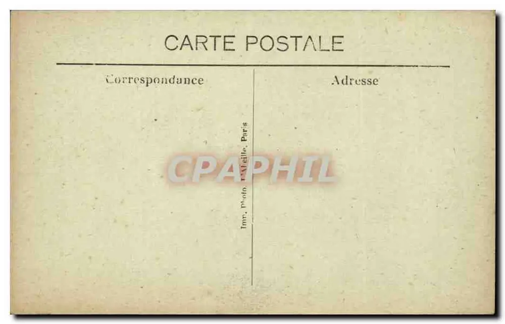 PARIS — Bois de Boulogne — Die Große Wasserfall — n°60 - Rückseite