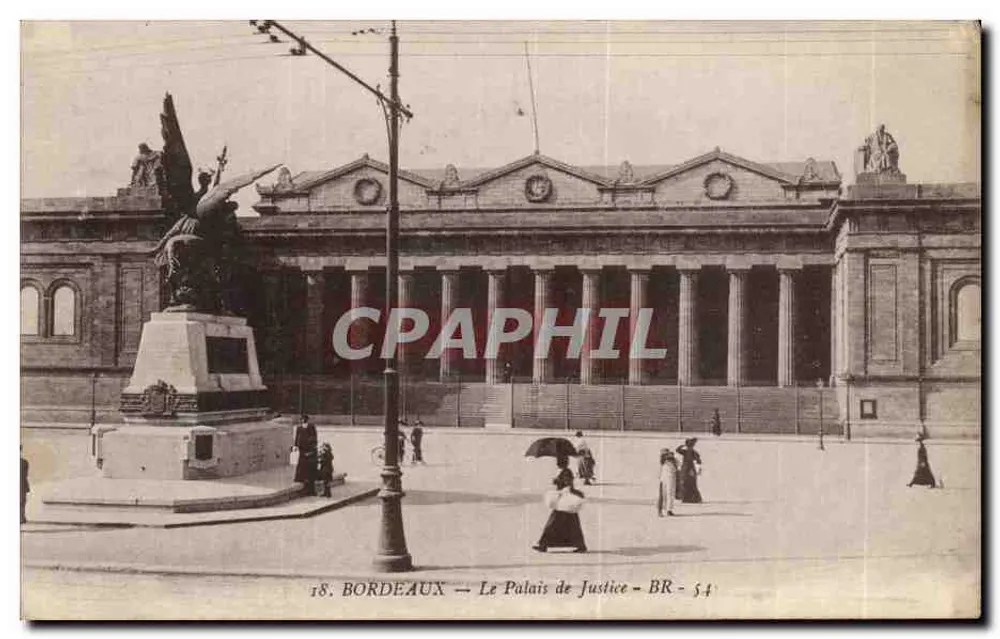 Bordeaux — O Palácio de Justiça — BR 54 - Frente