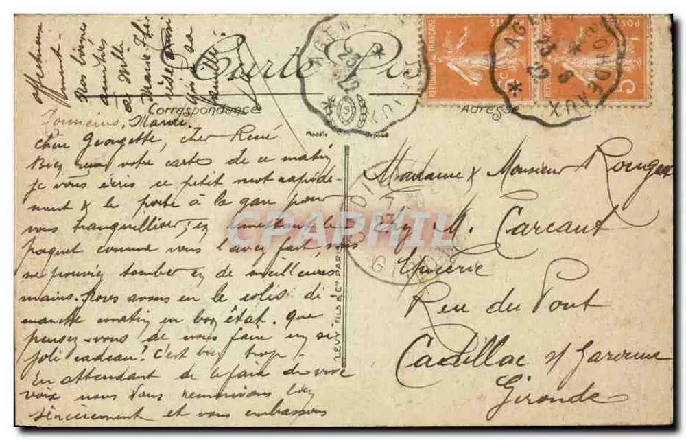 Clermont-Ferrand — Estátua de Vercingétorix por Bartholdi — LL - Verso