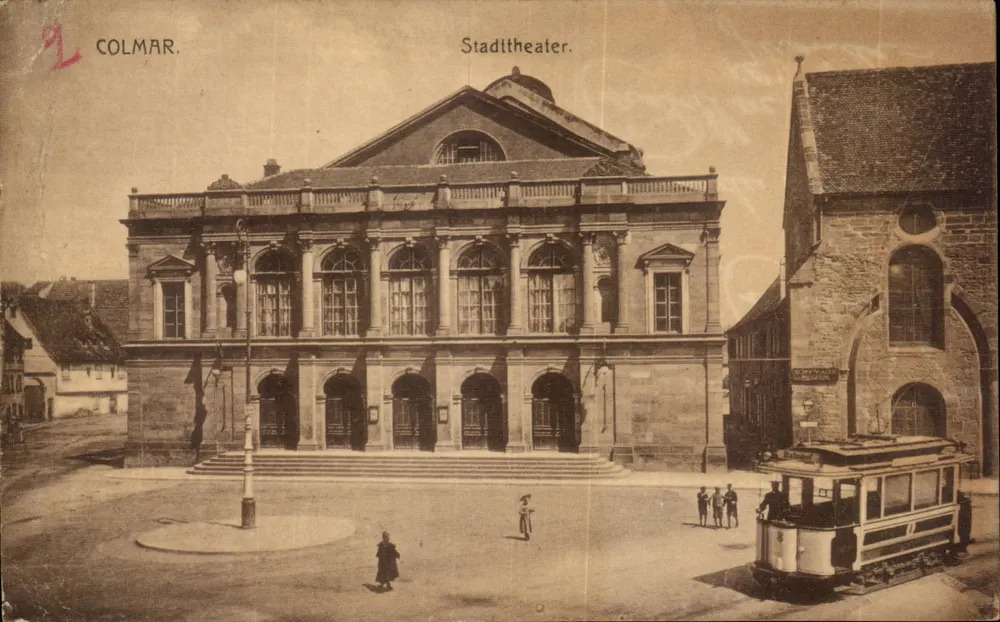 Colmar — Stadtttheater — Verlag von Emil Hartmann, Strasbourg - Frente