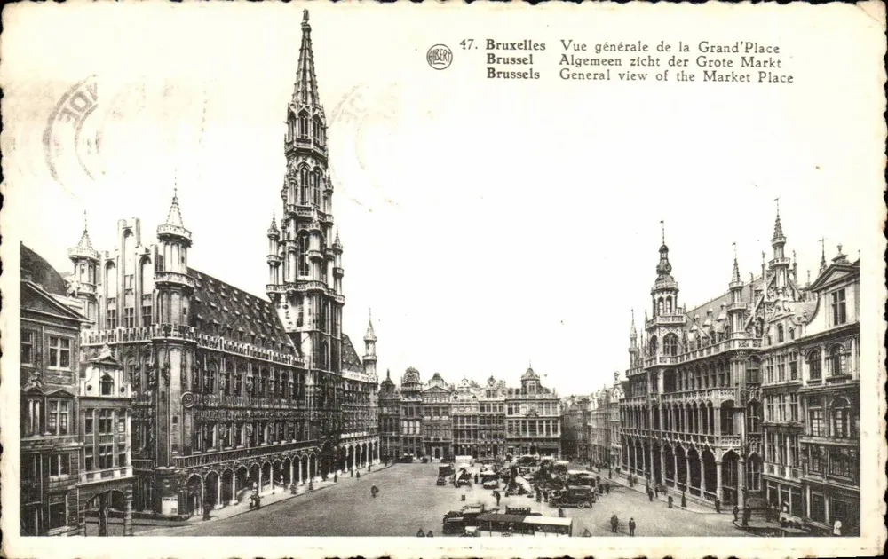 Brüssel — Allgemeiner Blick auf die Grand'Place — Algibert, n°47 - Vorderseite