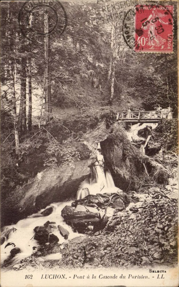 Luchon - Ponte da Cascata do Parisien — Selecta, n°162 - Frente