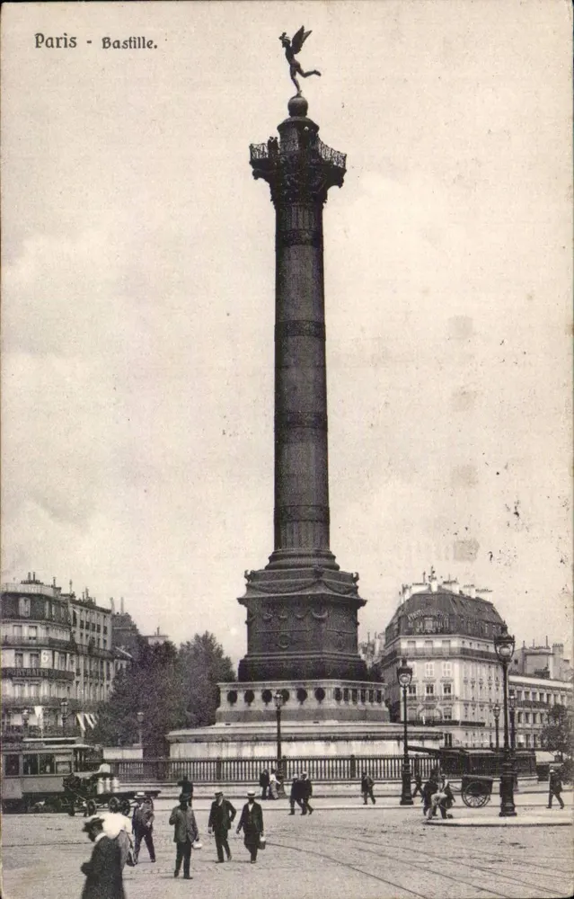 Paris - Bastilha. — Coluna da Bastilha — editor I. De Cims, n°48 - Frente