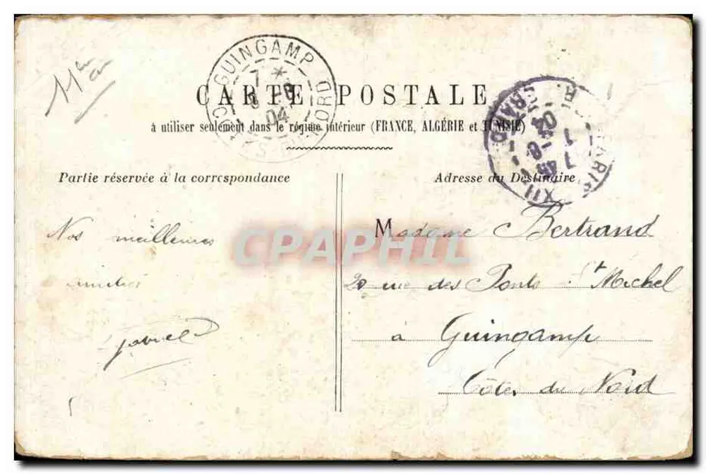 Parijs — De Place de la Bastille — M. K. Uitgever - Achterkant